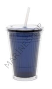 Gimex büyük bardak, pipetli lacivert