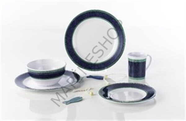 High-Line Marble Blue serisikesme tablası 22x13cm