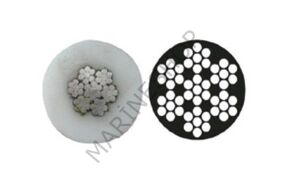 PASLANMAZ ÇELİK İZOLELİ HALAT, 4x8MM, 7x7, AISI316