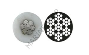 PASLANMAZ ÇELİK İZOLELİ HALAT, 4x6MM, 7x7, AISI316