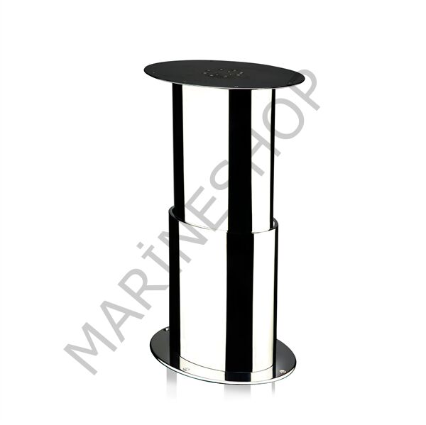 Barka Elektrikli Masa Ayağı Paslanmaz Çelik 24V.Tek Kademe 700mm