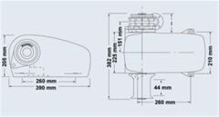 Maxwell HWC Serisi 1200W 24V 10mm Tamburlu Yatay Irgat