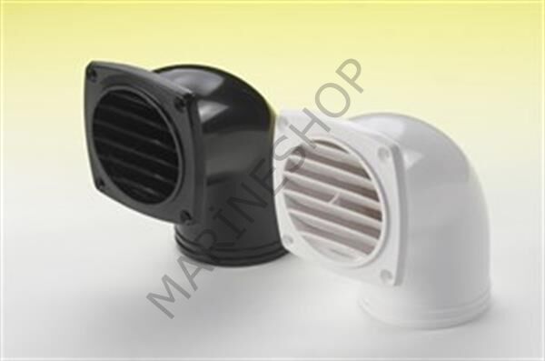 HAVALANDIRMA, 90° HORTUM ADP. PLASTİK.BEYAZ Ø76MM