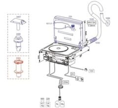1030, 800 modeli için egzoz battaniyesi