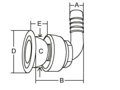 Tank havalandırma 90 DERECE / S 35MM