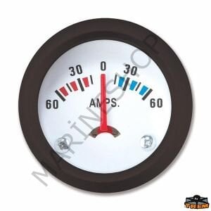 TREM ECO LINE AMPERMETRE.12V.BEYAZ.60-60AMP