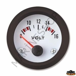 TREM ECO LINE VOLTMETRE, BEYAZ,12V. Ø52MM