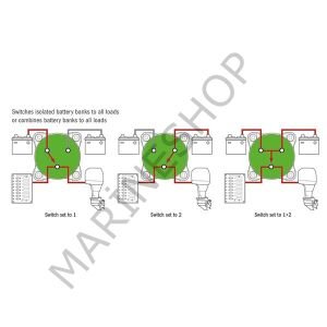 T-POWER AKÜ ŞALTERİ 350A - 4 POZİSYONLU
