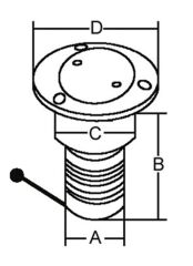 Paslanmaz Çelik Su Dolum ağızı 38mm