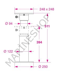 Barka Gazlı oltuk Ayağı - 511 mm