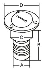 Paslanmaz Çelik Diesel Dolum ağızı 50mm
