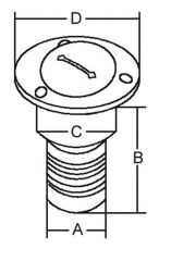 Paslanmaz Çelik Benzin Dolum ağızı 50mm