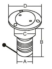 Paslanmaz Çelik Benzin Dolum ağızı 38mm