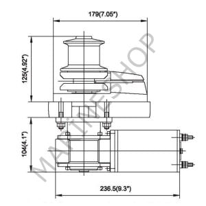 BADA C912C TAMBURLU IRGAT, 12V - 900W, 6MM