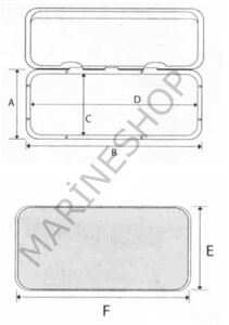 Trem Su geçirmez Plastik Kapak 353x606 mm