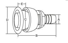 Tank havalandırma gömme 1/2''
