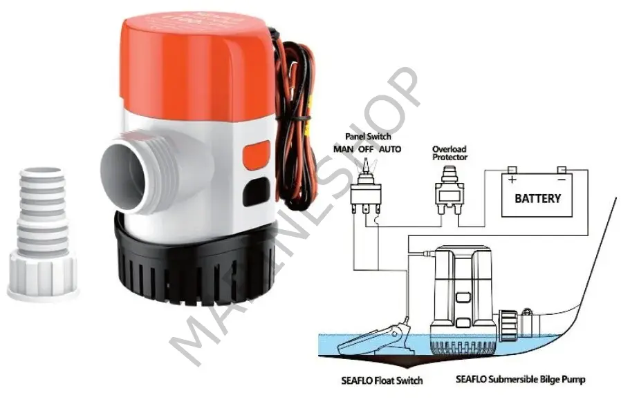 Seaflo Sintine Pompası 1100 Gph 12 V