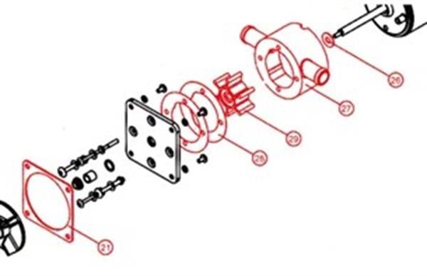 TMC ET3628 Tuvalet Motoru Yedek Parça Seti