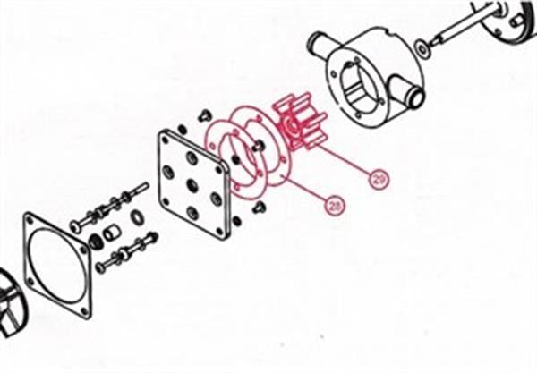 TMC ET3634 Tuvalet Motoru İmpeller Seti