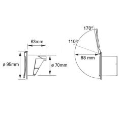 MİKSER İÇİN GÖMME YUVA, YUVARLAK