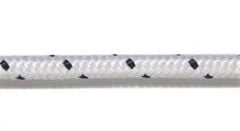 Polyester halat,  beyaz üzeri mavi, 12mm