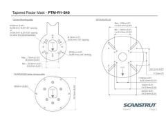 PTM-R1-S40 Montaj Ayağı. Uydu/Radar/Kamera