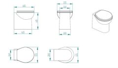 Smart 12V Beyaz Taş Taharet Kitli Tuvalet