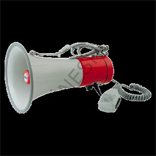 MEGAFON 25W, LED IŞIKLI, MİKROFONLU