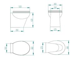 Stilo Plus 12V Beyaz Taş Taharet Kitli Tuvalet