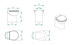 Artic C 12V Beyaz Taş Thr. Kitli Tuvalet