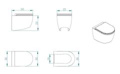 Sky 24V Beyaz Taş Tuvalet