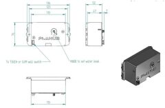 Planus Beyaz Full Glass Touch Panel 2 Butonlu