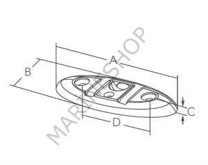 Paslanmaz Çelik Koç Boynuzu 202x73mm