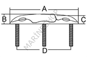 Paslanmaz Çelik Koç Boynuzu 203mm