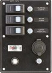 3'lü Çakmaklı Ve Ampermetreli Sigorta paneli