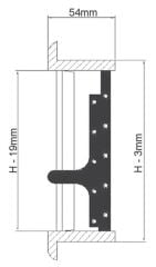 Hava çıkış ızgarası. Tik 152X102MM