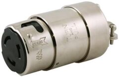 Hubbell 220V paslanmaz çelik marin fiş