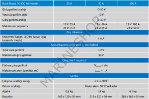 BUCK BOOST DC/DC CONVERTER 12V/24V-100A