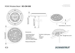 Rokk Wireless SC-CW-03F Kablosuz Şarj Ünitesi, yüzeye montaj