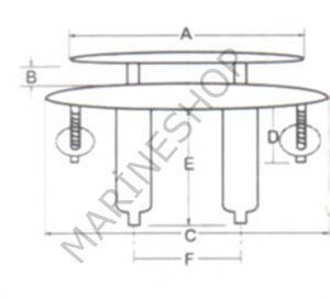 Paslanmaz Çelik Koç Boynuzu Gömme 154mm