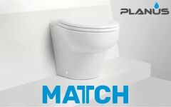 Match Cut 12V Beyaz Kısa Taş Thr. Kitli Tuvalet