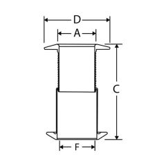 Plastik Firar, 48-75mm Arası Uzun. Ayarlanabilir