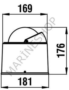 Riviera Bw4 White Star Pusula 130mm Siyah