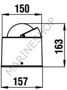 Riviera Bu4 Urania Pusula 100mm Siyah