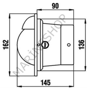 Riviera Bp2 Pegasus Gömme Pusula 100mm Siyah