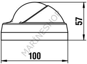 Riviera Bar Aries Pusula 65mm Gri