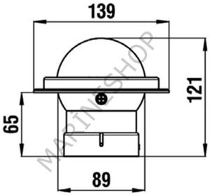 Riviera Bzt Zenith Gömme Pusula 80mm Siyah