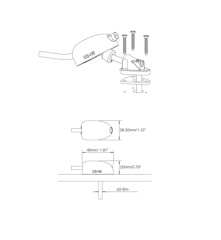 SCANSTRUT DS-H6 KABLO ÇIKIŞI, PLASTİK, GRİ, 2-6MM