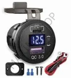 Dijital Voltmetre ve Usb + Type C