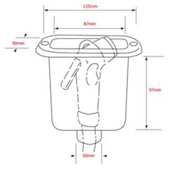 Nuova Rade Duş Yuvası kapaklı